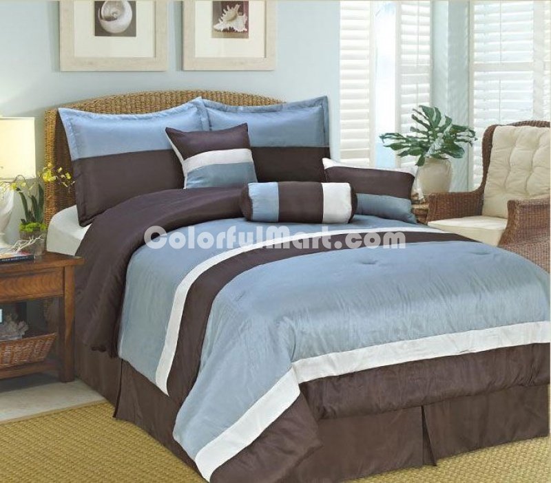Sea Wind Sky Blue Duvet Cover Set Luxury Bedding - Click Image to Close