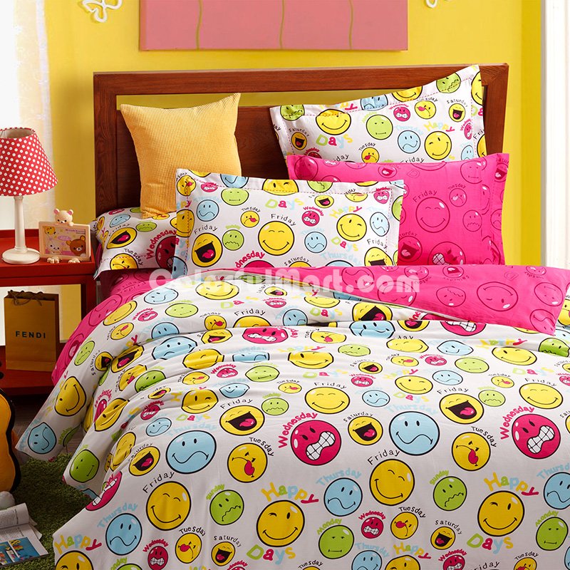 Mood Diary Yellow Teen Bedding College Dorm Bedding Kids Bedding - Click Image to Close