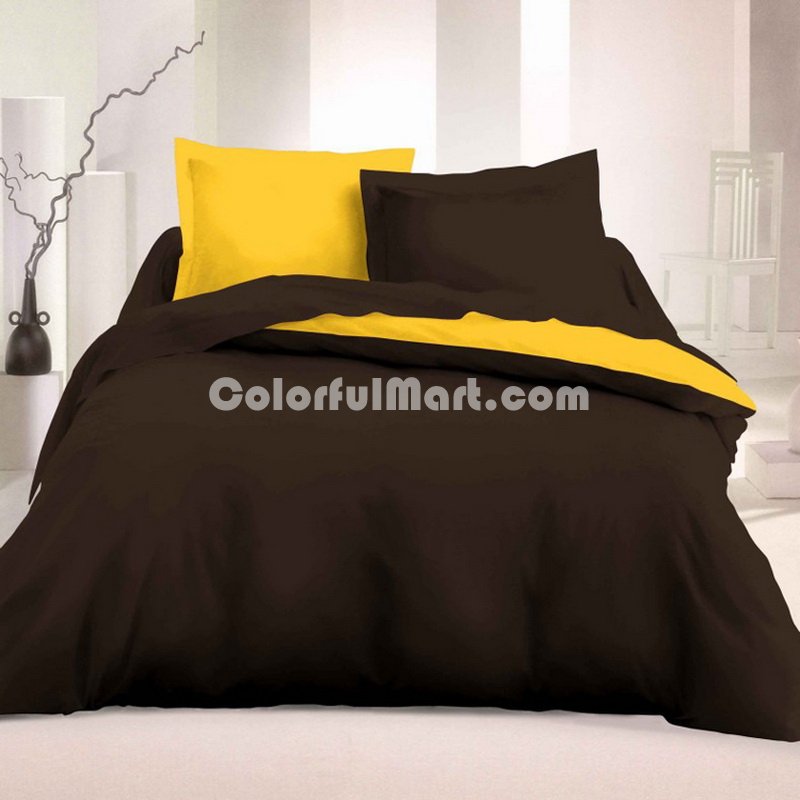 Fireside Chat Dark Brown Duvet Cover Set Luxury Bedding - Click Image to Close