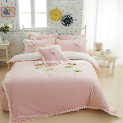 Sweet Princess Pink Velvet Bedding Girls Bedding Princess Bedding