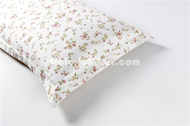 Wild Flower White Bedding Set Teen Bedding Dorm Bedding Bedding Collection Gift Idea - Click Image to Close