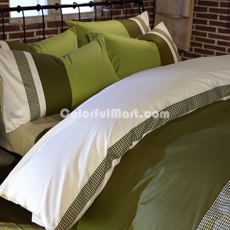 Spring Returns To The Good Earth Green Modern Bedding College Dorm Bedding - Click Image to Close