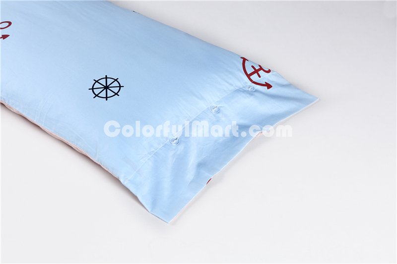 Captain Jack Blue Bedding Set Teen Bedding Kids Bedding Duvet Cover Pillow Sham Flat Sheet Gift Idea - Click Image to Close