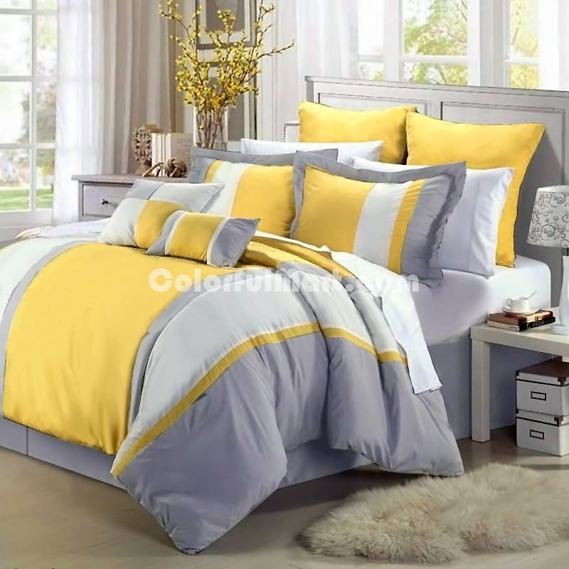 Sunlight Yellow Luxury Bedding Quality Bedding - Click Image to Close