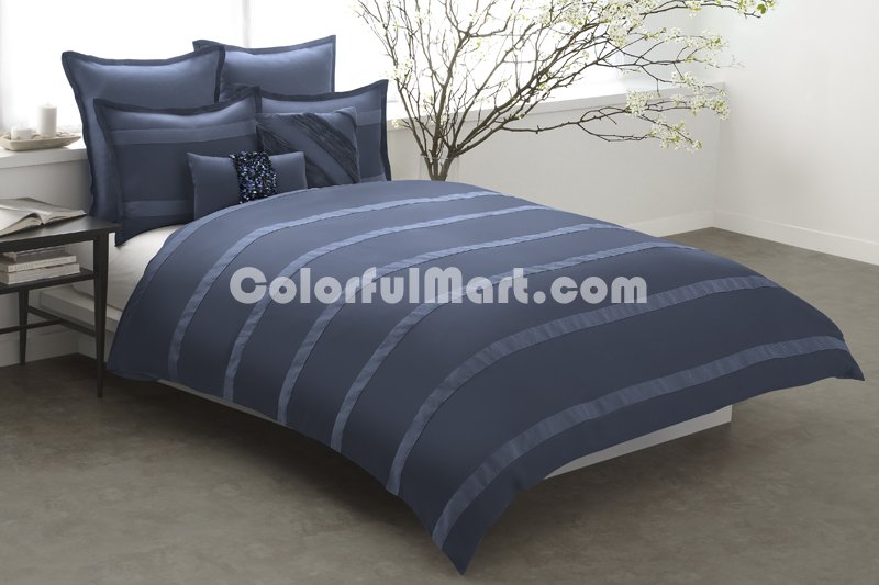 Listen To It White Yellow Cream Colored Navy Blue Deep Purple Duvet Cover Set Luxury Bedding - Click Image to Close