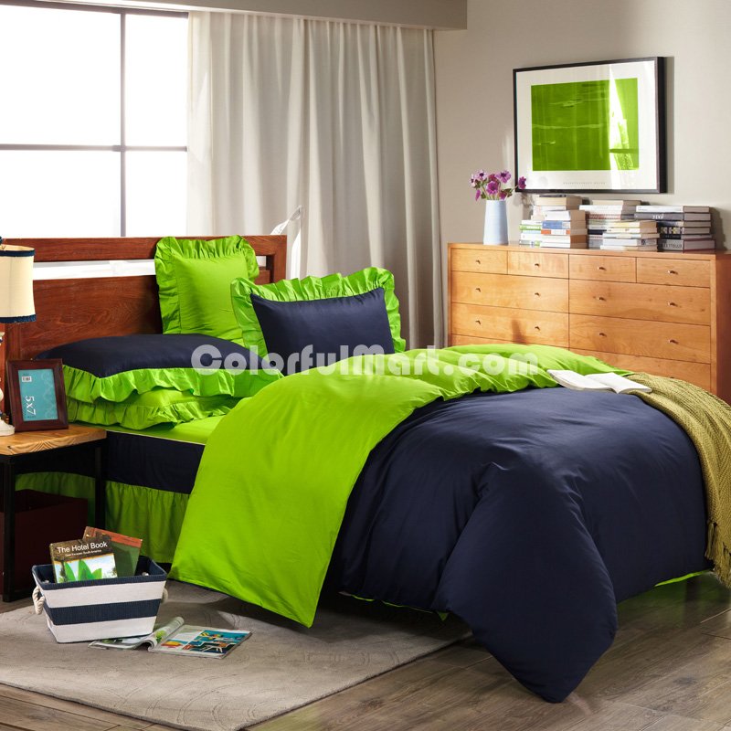 Blue And Green Modern Bedding Cotton Bedding - Click Image to Close