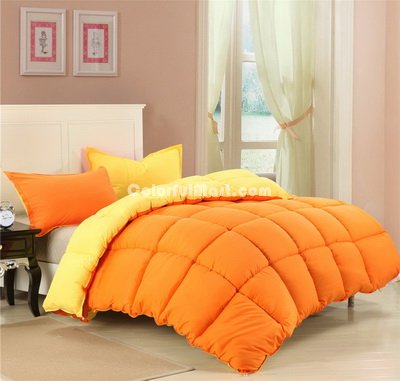 Double Orange Comforter