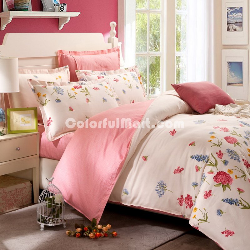 Small Fresh Pink Cheap Bedding Discount Bedding - Click Image to Close