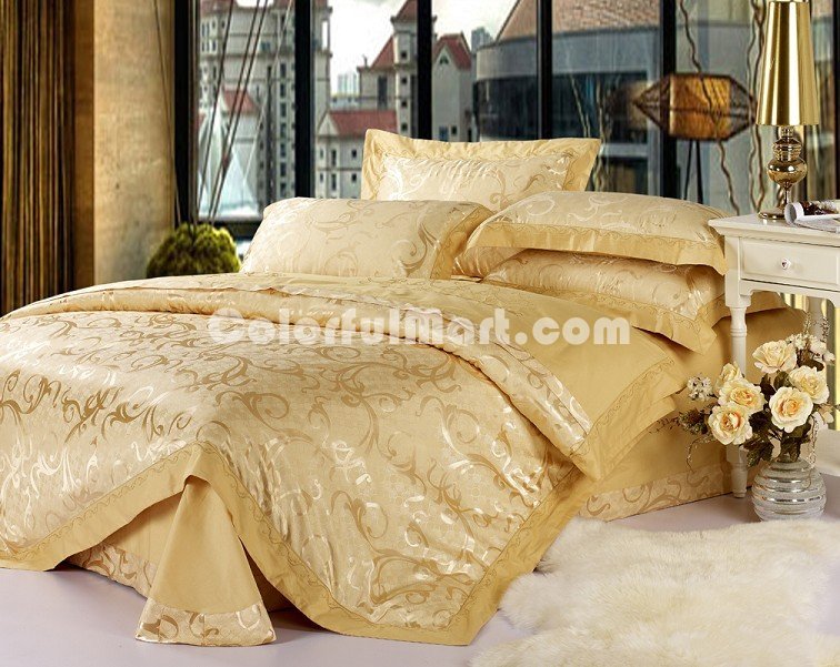Elegant Love Camel 4 PCs Luxury Bedding Sets - Click Image to Close