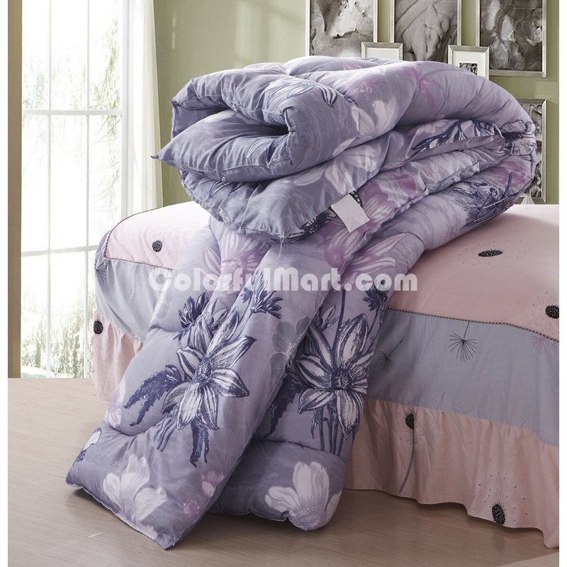 Charming Flowers Multicolor Comforter Down Alternative Comforter Cheap Comforter Teen Comforter - Click Image to Close