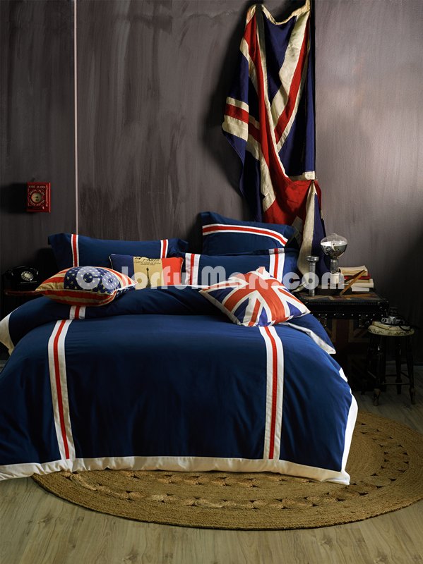 Roman Holiday Blue Bedding Dorm Bedding Discount Bedding Modern Bedding Gift Idea - Click Image to Close