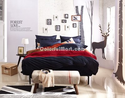 Lovers In Paris Blue Velvet Bedding Modern Bedding Winter Bedding
