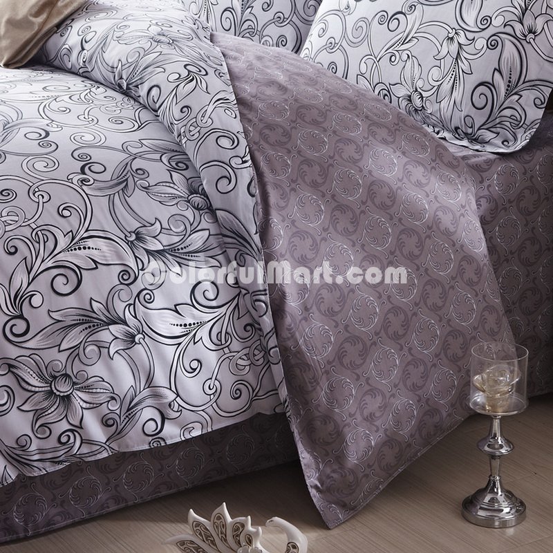 Dreams Of Milan Gray Modern Bedding 2014 Duvet Cover Set - Click Image to Close
