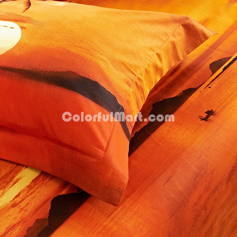 Sunset Brown Bedding Sets Duvet Cover Sets Teen Bedding Dorm Bedding 3D Bedding Landscape Bedding Gift Ideas - Click Image to Close