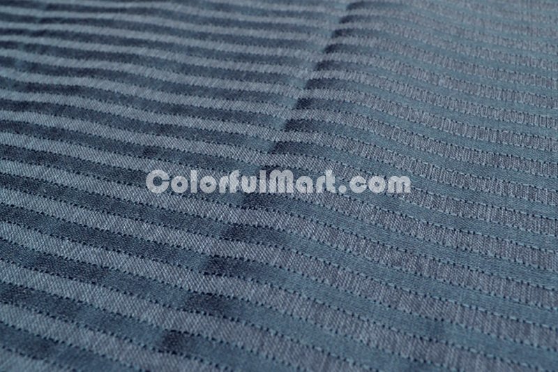 Man Navy Blue Duvet Cover Set Luxury Bedding - Click Image to Close