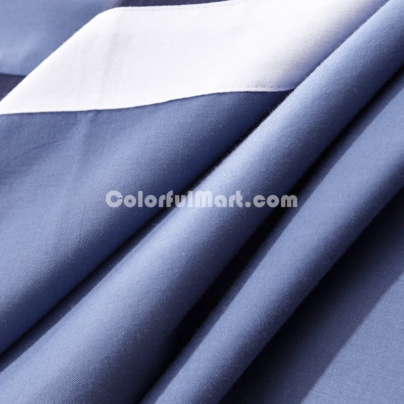 Elegance Blue Modern Bedding College Dorm Bedding - Click Image to Close