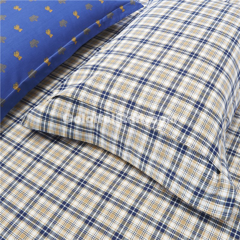 British Bear Blue Bedding Set Teen Bedding Dorm Bedding Bedding Collection Gift Idea - Click Image to Close