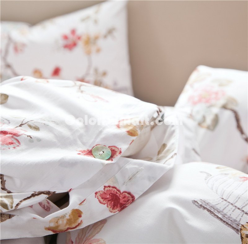 Sipeizi White Bedding Set Luxury Bedding Scandinavian Design Duvet Cover Pillow Sham Flat Sheet Gift Idea - Click Image to Close
