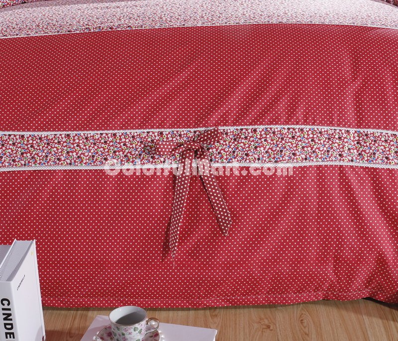Fallen Flowers Red Princess Bedding Teen Bedding Girls Bedding - Click Image to Close