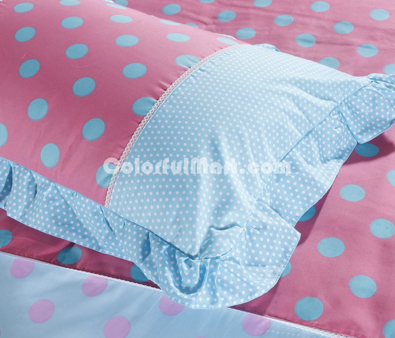 The Circles Sky Blue Princess Bedding Teen Bedding Girls Bedding - Click Image to Close