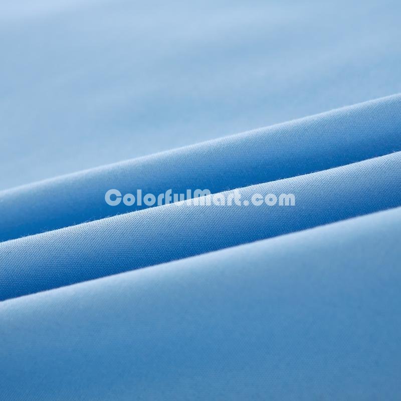Zebra Print Blue Bedding Set Duvet Cover Pillow Sham Flat Sheet Teen Kids Boys Girls Bedding - Click Image to Close