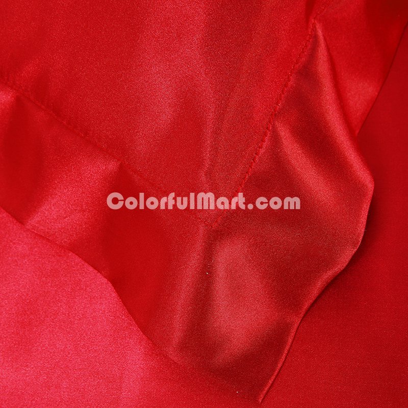 Red Silk Bedding Set Duvet Cover Silk Pillowcase Silk Sheet Luxury Bedding - Click Image to Close