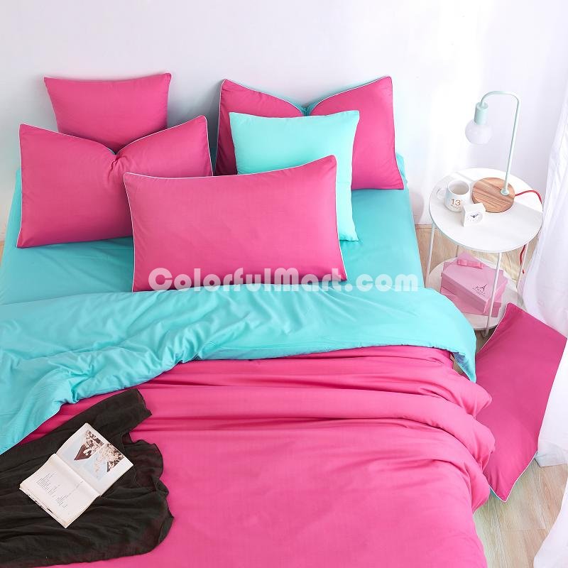 Water Blue Rose Bedding Set Duvet Cover Pillow Sham Flat Sheet Teen Kids Boys Girls Bedding - Click Image to Close