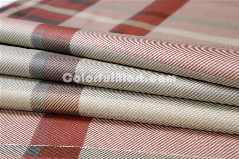 Roman Stripes And Plaids Orange Bedding Set Teen Bedding Dorm Bedding Bedding Collection Gift Idea - Click Image to Close