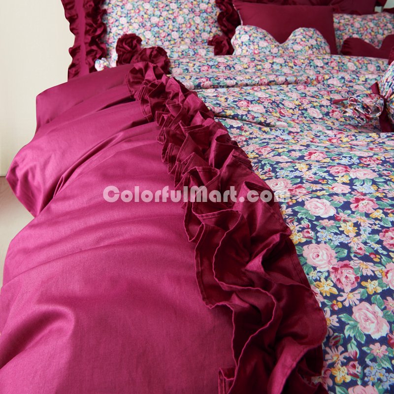 Red Bean Pie Grayish Red Princess Bedding Girls Bedding Women Bedding - Click Image to Close