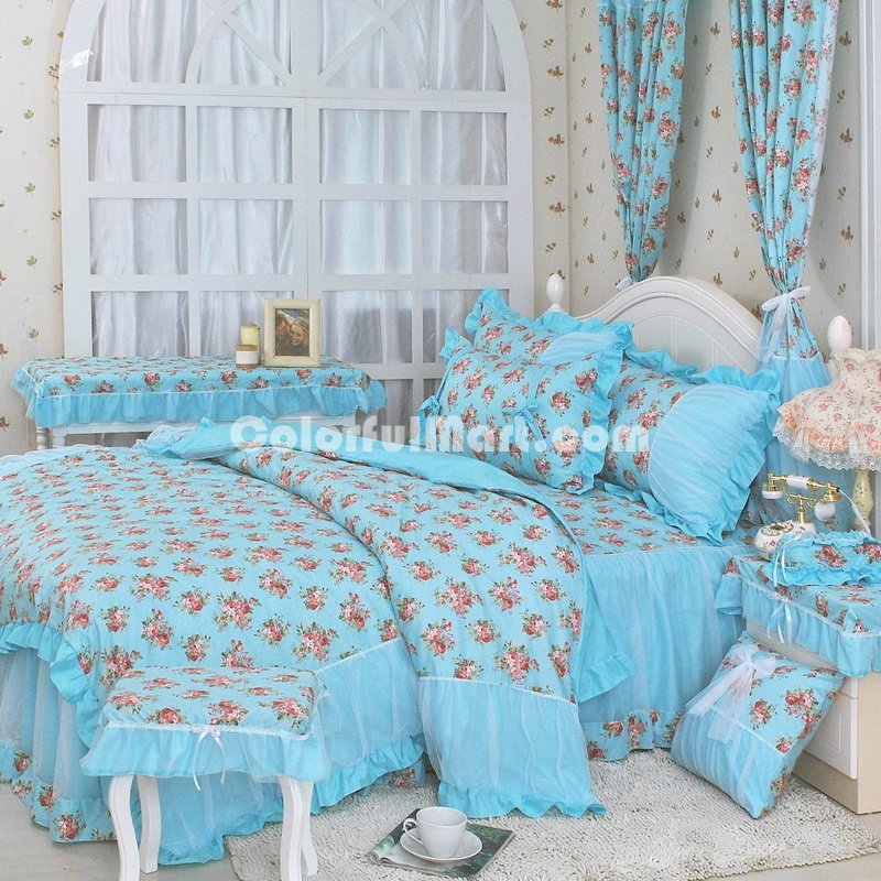 Colorful Flowers Girls Princess Bedding Sets - Click Image to Close