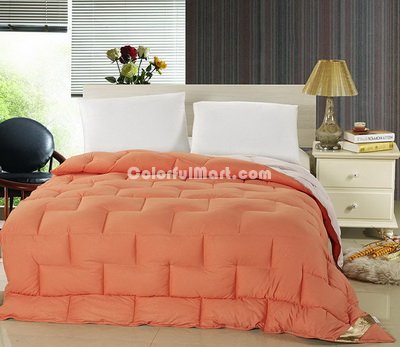 Double Orange Down Comforter
