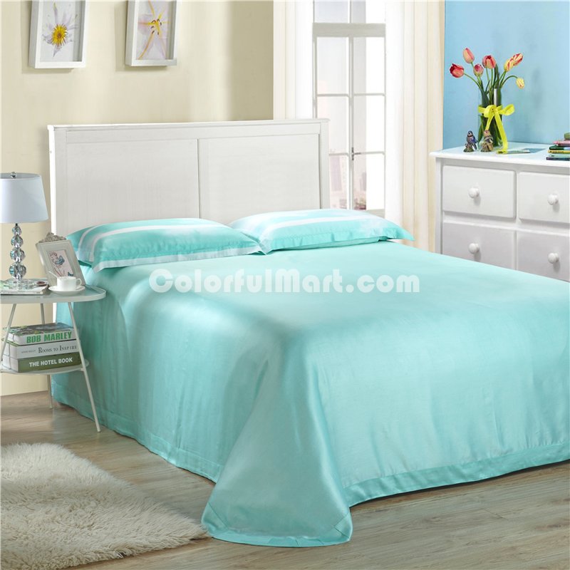 Quiet Blue Bedding Set Girls Bedding Floral Bedding Duvet Cover Pillow Sham Flat Sheet Gift Idea - Click Image to Close