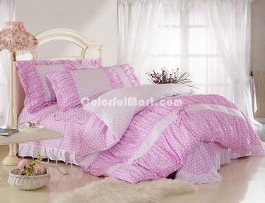 Hearts Purple Girls Bedding Sets