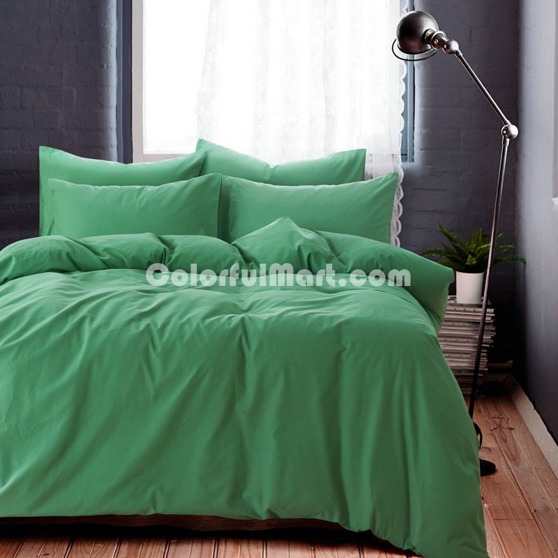 Minimalism Green Bedding Scandinavian Design Bedding Teen Bedding Kids Bedding - Click Image to Close