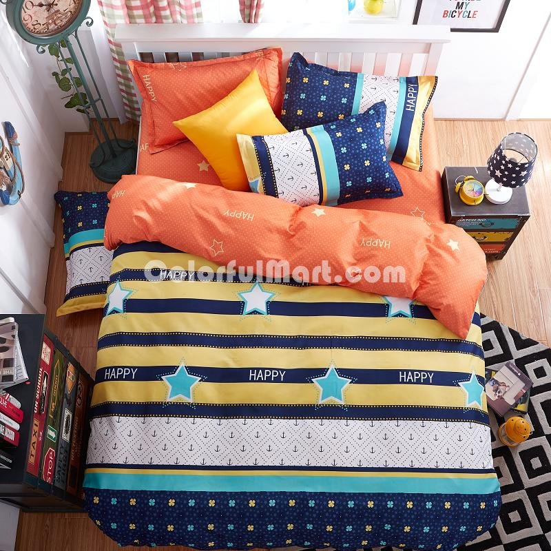 Coastline Yellow Bedding Set Duvet Cover Pillow Sham Flat Sheet Teen Kids Boys Girls Bedding - Click Image to Close