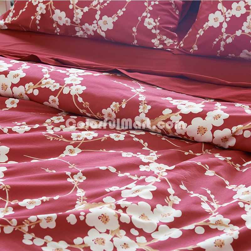 Saint Mary Red Bedding Egyptian Cotton Bedding Luxury Bedding Duvet Cover Set - Click Image to Close