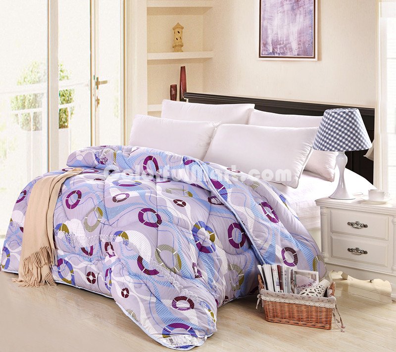Graceful Bearing Purple Comforter - Click Image to Close