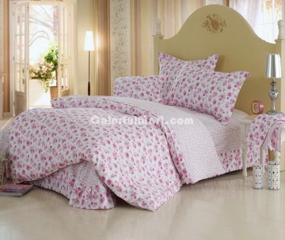 Flower Woman Purple Cheap Kids Bedding Sets
