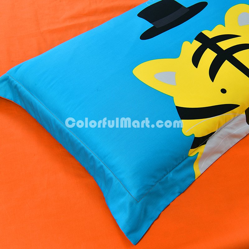 Tiger Blue Bedding Set Kids Bedding Duvet Cover Set Gift Idea - Click Image to Close