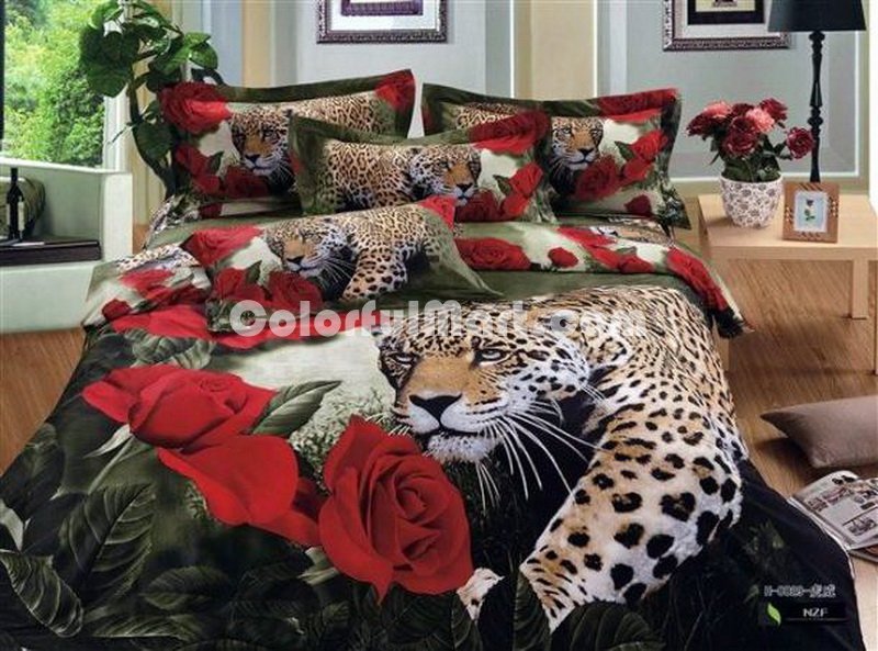 Leopard Style16 Cheetah Print Leopard Print Bedding Set - Click Image to Close