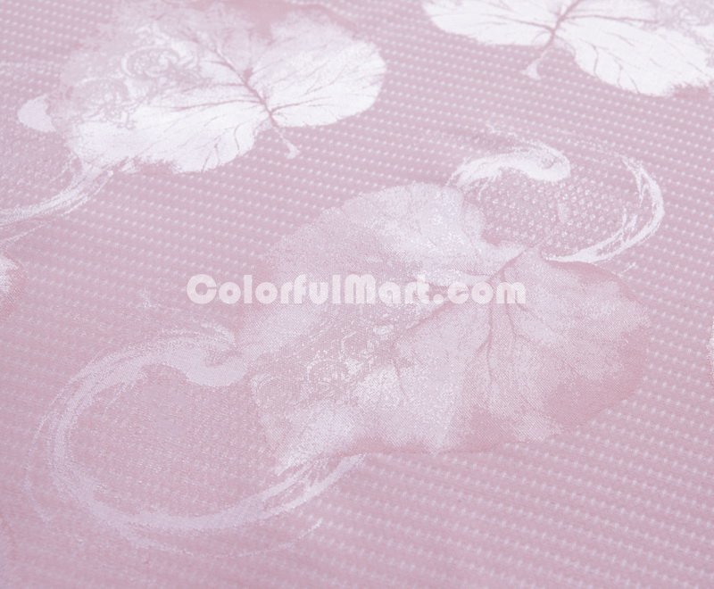 Leaves Pink Luxury Bedding Wedding Bedding - Click Image to Close