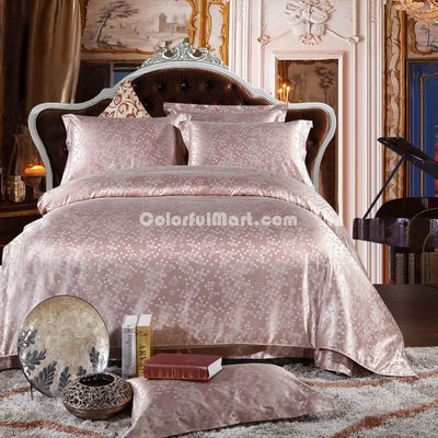 Love In A Fallen City Fleshcolor Jacquard Damask Luxury Bedding
