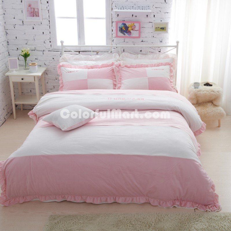 Missing You Pink Velvet Bedding Girls Bedding Princess Bedding - Click Image to Close