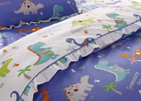 Cartoon Dinosaur Blue Dinosaur Bedding Set