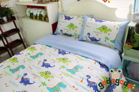 Dinosaur Homes Blue Dinosaur Bedding Set