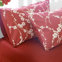 Saint Mary Red Bedding Egyptian Cotton Bedding Luxury Bedding Duvet Cover Set