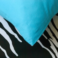 I Love Zebra Blue Zebra Print Bedding Animal Print Bedding Duvet Cover Set