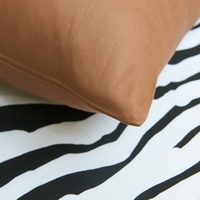 I Love Zebra Coffee Zebra Print Bedding Animal Print Bedding Duvet Cover Set