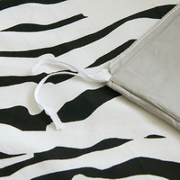 I Love Zebra Gray Zebra Print Bedding Animal Print Bedding Duvet Cover Set
