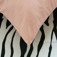 I Love Zebra Nude Zebra Print Bedding Animal Print Bedding Duvet Cover Set